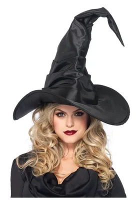 Широкополая шляпа Ведьмы с острым концом | Halloween costume accessories,  Black witch hat, Witch hats costume