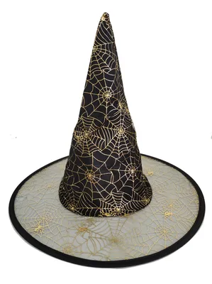 Шляпа ведьмы с изогнутым конусом - фиолетовая купить за 393 грн. в  Fancydress
