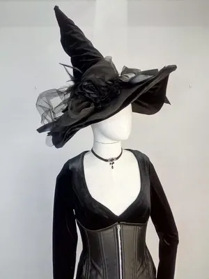Шляпа Ведьмы карнавальная Колпак цлиндр классическая с паутиной - купить по  доступным ценам в интернет-магазине OZON (365833004)