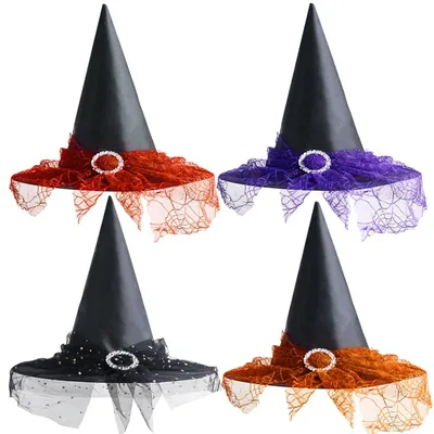 Шляпа ведьмы, колпак волшебника Черная однотонная (ID#240544647), цена: 145  ₴, купить на Prom.ua