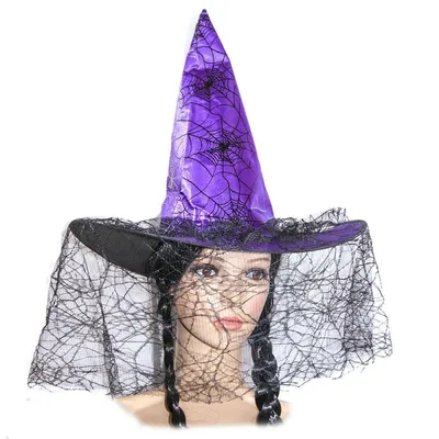 Карнавальная шляпа «Ведьма» фиолетовая лента купить в Чите Шляпы в  интернет-магазине Чита.дети (6916754)