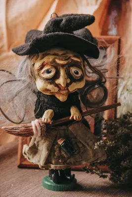 кукла интерьерная лесная ведьма в шляпе – купить онлайн на Ярмарке Мастеров  – QU928RU | Интерьерная кукла, Нижний Новгород