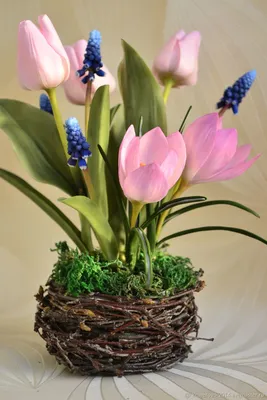 Цветы: весенние цветы – заказать на Ярмарке Мастеров – KNKI4RU | Цветы,  Кемерово