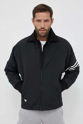 Куртка adidas Originals мужская цвет чёрный переходная oversize на PRM