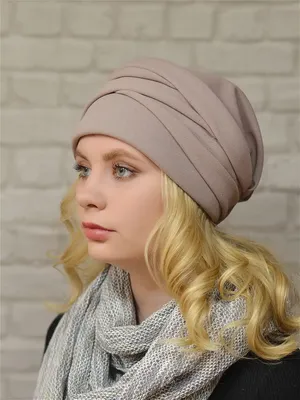 Купить Вязаная шапка чалма Амира | Skrami.ru