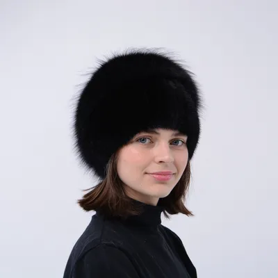 Вязаная женская норковая шапка \"Петли\" по выгодной цене от компании Меховой  Стиль
