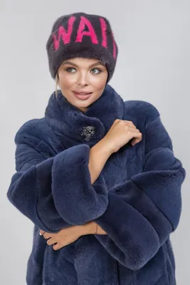 Купить женскую зимнюю норковую шапку \"Водопад\" по выгодной цене от компании  Меховой Стиль