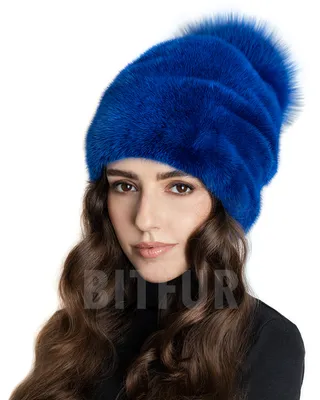 Купить Новая норковая шапка для девочек с полями, зимняя меховая шапка из  норки, кошачьи уши, маленький хвост, милая шапка | Joom