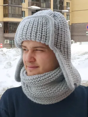Теплая зимняя вязаная Балаклава, спортивная Шапка Шлем №1178585 - купить в  Украине на Crafta.ua