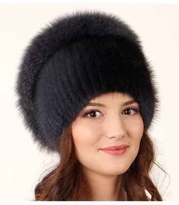 Снопик из норки: Черная шапка из норки за 5990 руб. в Москве | Город Шапок