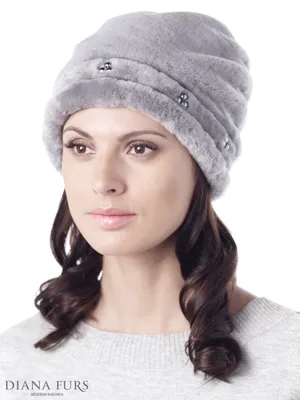 Женская норковая шапка на вязаной основе Звёздочка по выгодной цене от  компании Меховой Стиль