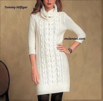 Платье жгутами и косами от Tommy Hilfiger - Вяжем с Лана Ви
