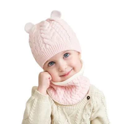 Детский комплект из шарфа и шапки, зимние вязаные шапки для девочек и  мальчиков, шарф, 2 шт., флисовые теплые шапочки для новорожденных, шапки, детские  шапки | AliExpress
