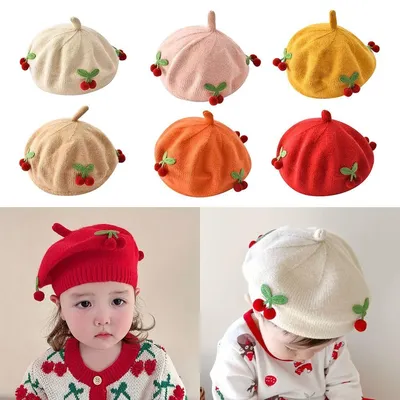 Модный детский берет, вязаная шапка, осенне-зимняя детская шапка, детские  вязаные шапки, детские шапки для маленьких детей – лучшие товары в  онлайн-магазине Джум Гик