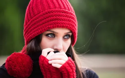 Зимние шапки для женщин, шерстяная вязаная шапка для девушек, женские вязаные  шапки | AliExpress