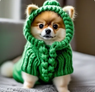 Вязаная шапка для собаки капор с закрытыми ушами Puffy Бантики - купить в  Москве, СПб | цены | Интернет магазин с доставкой на дом | зоомагазин  Puffy-Shop