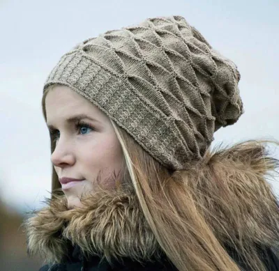 Перуанская» шапка — схема вязания спицами с описанием на BurdaStyle.ru