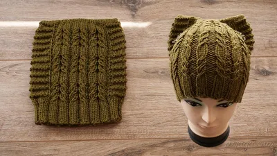 Вязаная шапка и шарф с косами спицами — Shpulya.com - схемы с описанием для  вязания спицами и крючком