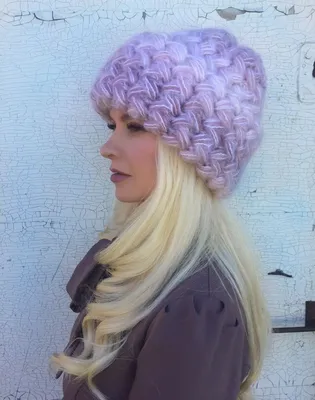 мохеровая шапка IrinaSha, шапка крючком, вязаная шапка, зимняя шапка |  Chunky knit blanket diy, Crochet, Crochet knit hat