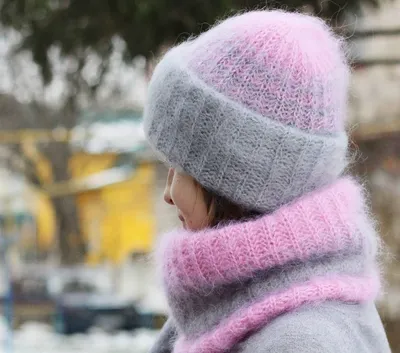 комплект из мохера | Knitted hats, Winter hats, Wool sweaters