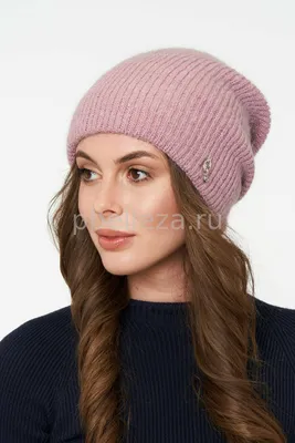 Купить шапку из мохера в стиле Такори цвета \"Хаки\" в интернет-магазине в  Москве