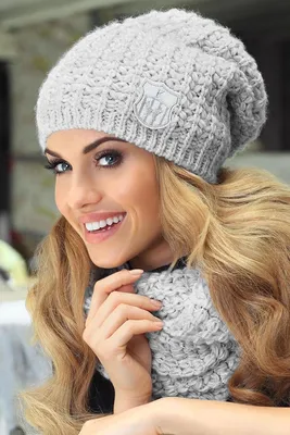 Женские зимние вязаные шапки из кроличьего меха, шарф, комплект из 2  предметов, Толстая теплая вязаная зимняя шапка, облегающие шапки, шапочки,  шляпы для женщин | AliExpress