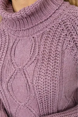 Женский большой удлиненный вязаный свитер под горло (ID#1299686770), цена:  730 ₴, купить на Prom.ua