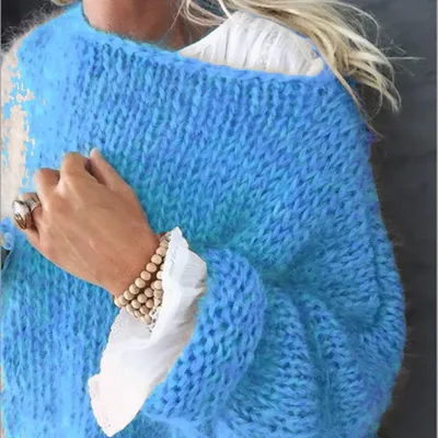Вязаные женские свитера туники оверсайз — цена 695 грн в каталоге Туники ✓  Купить женские вещи по доступной цене на Шафе | Украина #53721824