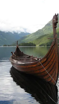 Обои фьорд, викинги, варяг, Корабли викингов, корабль на телефон Android,  1080x1920 картинки и фото бесплатно