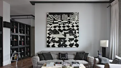 Черно-белая квартира в Москве: работа дизайнера Елены Акимовой | AD Magazine