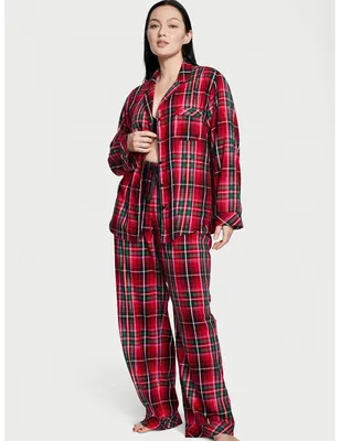 Пижама фланелевая Victoria's Secret Flannel Long PJ Set