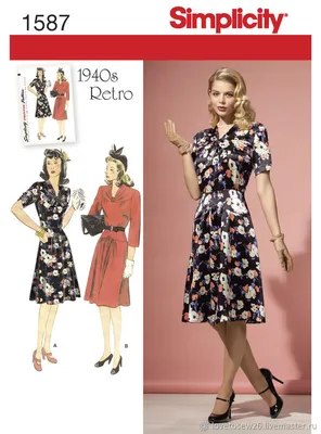 M-4406 | multi-size options - Lady Marlowe | Винтажные платья, Шитье платья,  Винтажные швейные выкройки