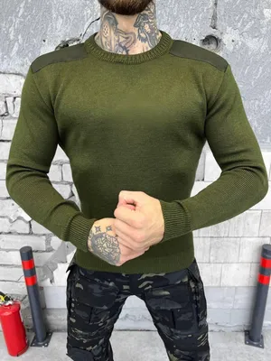 Свитер военный оливковый Rothco GI Style Acrylic Commando Sweater Olive  Drab 6347