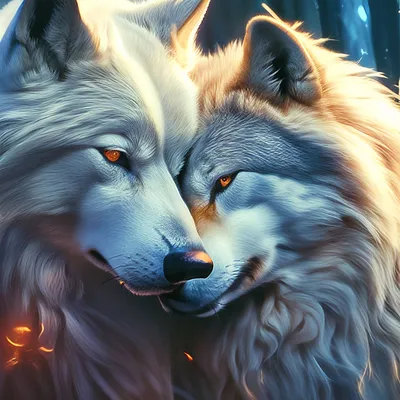 Волк и волчица любовь фото