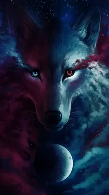 wolf #werewolf #teenwolf #background #wallpaper | Spirit animal art, Light  in the dark, Galaxy wolf