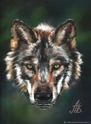 Злой волк – купить на Ярмарке Мастеров – SG5XMRU | Иллюстрации и рисунки,  Санкт-Петербург