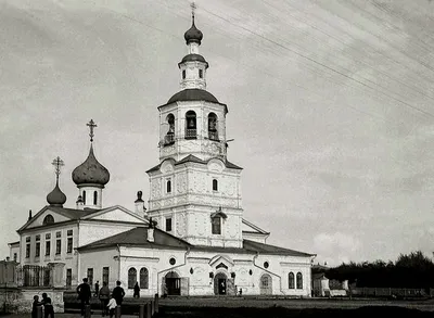 Вологда (Вологда, город). Собор Спаса Всемилостивого, фотография. архивная  фотография 1915 год. Архив ИИМК РАН. Фото Е.Давиденко.