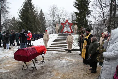 Останки погибшего в ВОВ на Украине липецкого бойца захоронили в Данкове -  последние новости в Липецке и области на официальном сайте - Филиал ВГТРК  \