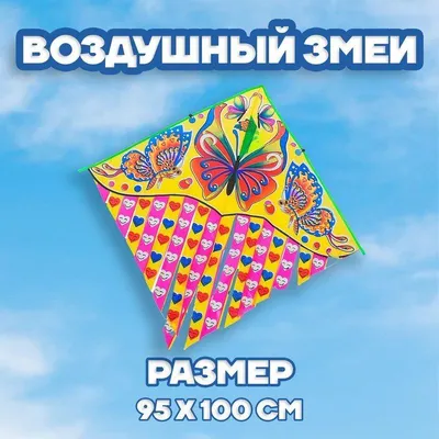 Воздушный змей «Бабочка 90х60» - HASI-41090 - купить с доставкой в  интернет-магазине Хобби Остров