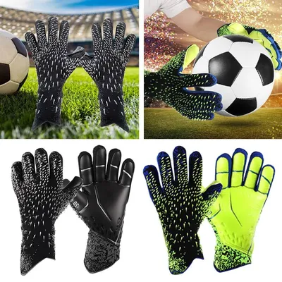 Футбольные перчатки для вратаря с сильным захватом, футбольные перчатки для  вратаря с размером 6/7/8/9/10, футбольные перчатки для взрослых | AliExpress