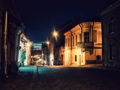 Ночные улицы Выборга | Пикабу