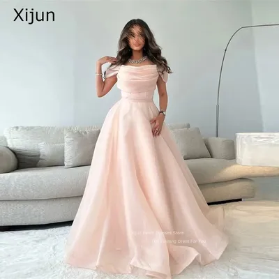 Женское платье в пол Xijun, Длинные вечерние платья а-силуэта, платья  Саудовской Аравии для выпускного вечера, 2023 | AliExpress