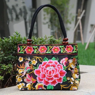 2023 Новая мода вышитые женские маленькие сумки этнические цветочные вышитые  женские сумки вышитые сумки сумка-ведро – купить по низким ценам в  интернет-магазине Joom