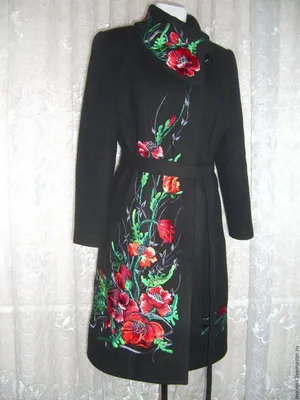 Пальто с вышивкой женское (ID#434655470), цена: 13760 ₴, купить на Prom.ua