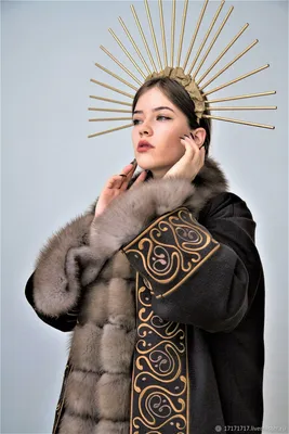 Пальто женское демисезонное больших размеров с вышивкой Clawear 37267846  купить в интернет-магазине Wildberries
