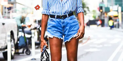 Best Jean Shorts for Thick Thighs Curvy Girl Approved - Dana Berez