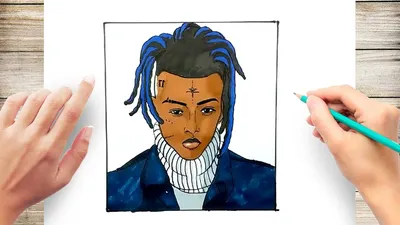 How to Draw XXXTENTACION - YouTube