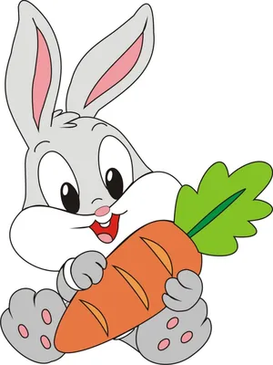 Заяц с морковкой фото