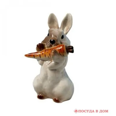 Фарфоровая фигурка «Кролик с морковкой» — Golden Cockerel