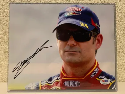 Джефф Гордан подписал фото NASCAR 8x10 PSA/DNA | eBay